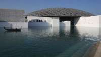 This Monday, Nov. 6, 2017, photo, shows the Louvre Abu Dhabi in Abu Dhabi, United Arab Emirates. The Louvre Abu Dhabi is preparing its grand opening, unveiling its treasures to the world after a decade-long wait and questions over laborers’ rights. The museum, which opens on Saturday, Nov. 11 to the public, encompasses work from both the East and West. (AP Photo/Kamran Jebreili)