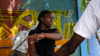 Pikine, Senegal (April 10, 2015) -  Dieynaba Sidibe, also known by her artist name Zeinixx, is Senegal's first female graffiti artist and a slam poet. During Senegal's 10-day graffiti festival, known as Festigraff, she not only painted murals, but also helped organize artists from all over Africa, Europe and the US, paint murals in a suburb of Dakar, Senegal.