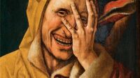 Cornelisz, Fou qui regarde à travers ses doigts, 1500 (c) Diane de Selliers