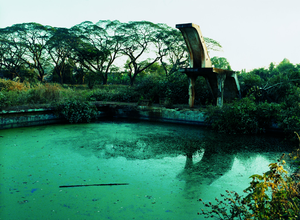 La piscine de la plantation d’hévéas de Chu