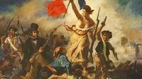 Liberty Leading the People, 28 July 1830, c.1830-31 (oil on canvas) (for detail see 95120) - Delacroix, Ferdinand Victor Eugene (1798-1863) - Louvre-Lens, France