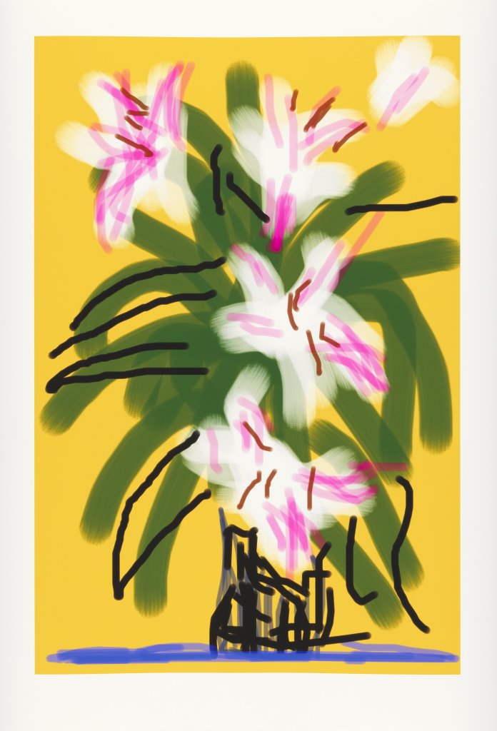 David Hockney, Flowers, 2010, Dessin sur iPad