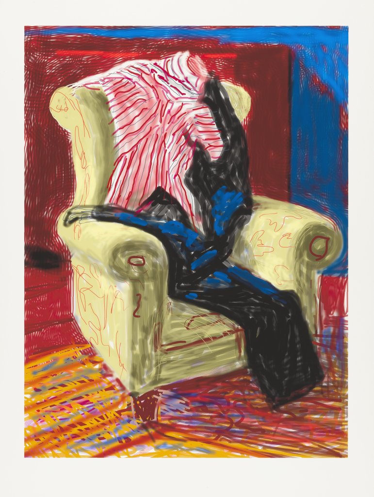 David Hockney, My Shirt and trousers, 2010, Dessin sur iPad