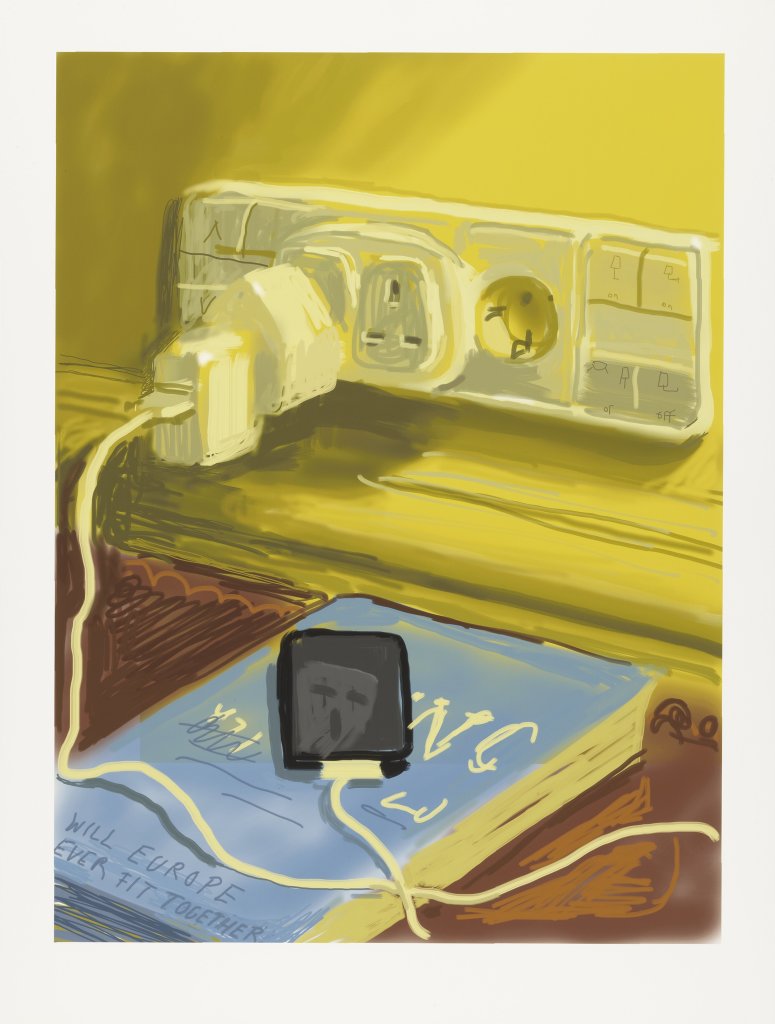 David Hockney, Phone, 2010, Dessin sur iPad