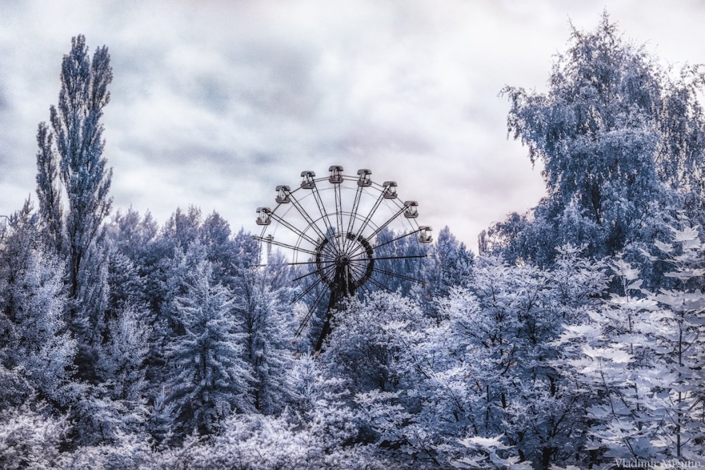 L'iconique grande roue du parc d'amusement de Pripyat, Chernobyl Exclusion Zone