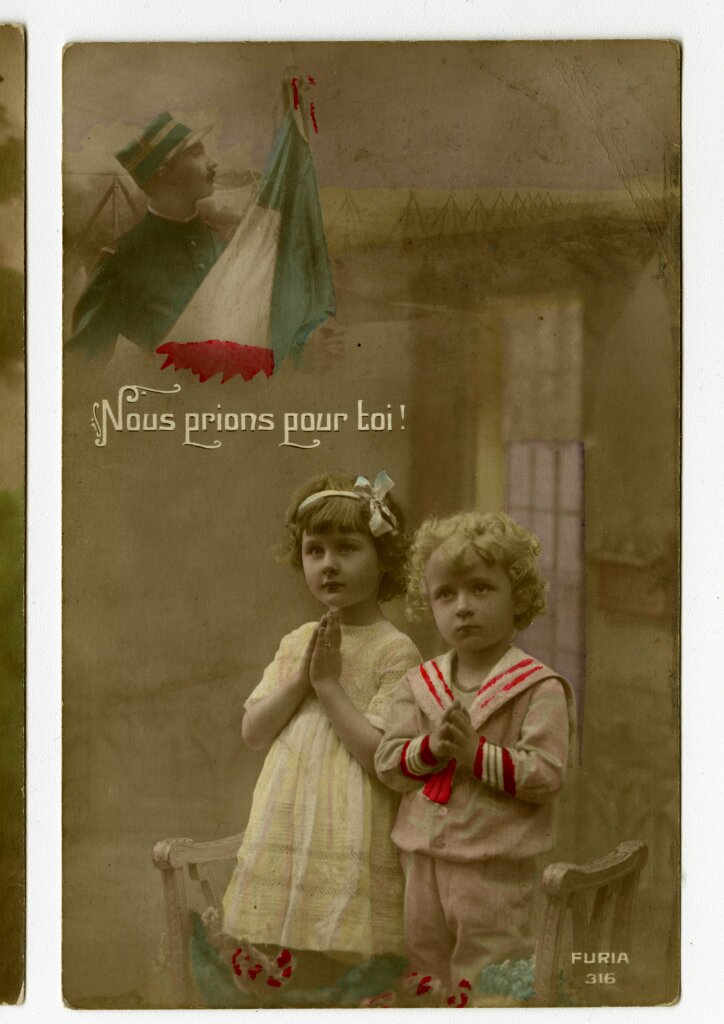 Nous prions pour toi, ca. 1914-1915, carte postale