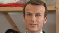 Statue de cire d'Emmanuel Macron