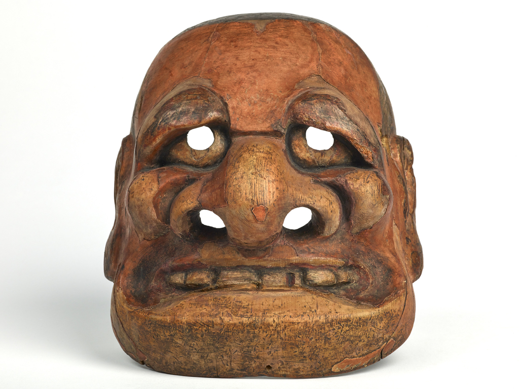 Masque de kyôgen de type Buaku (Japon - 18e siècle)