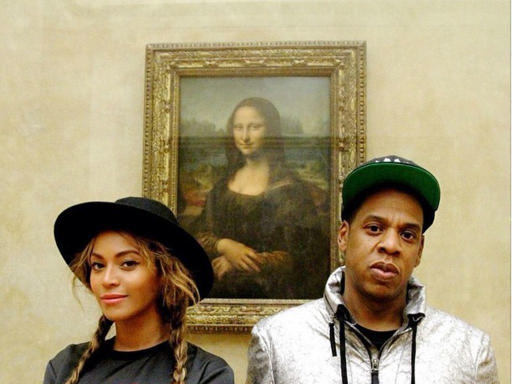 Beyoncé et Jay Z au en visite au Louvre en 2014