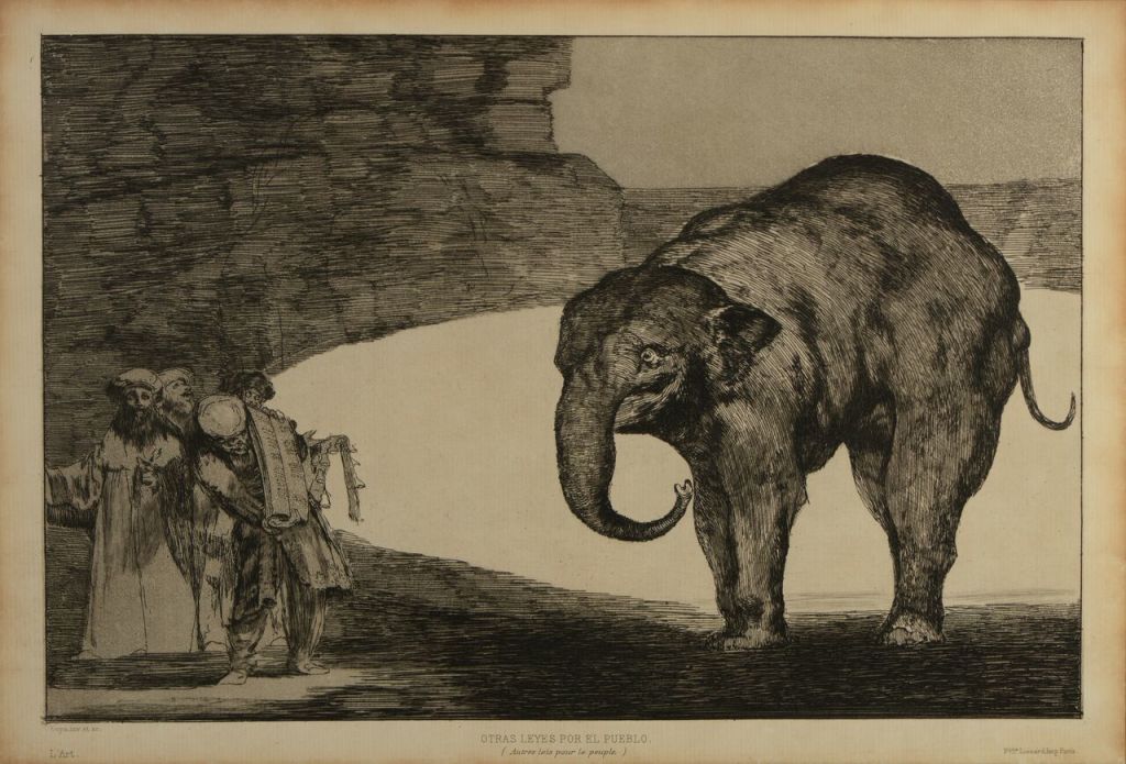 Francisco de Goya, Disparate de bestia (c) Musée de Valence, photo Eric Caillet