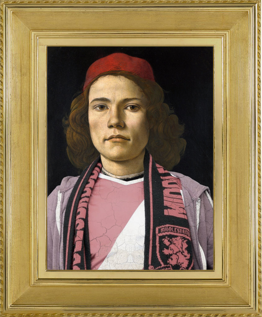 Little bro' d'après "Portrait de jeune homme" de Sandro Botticelli