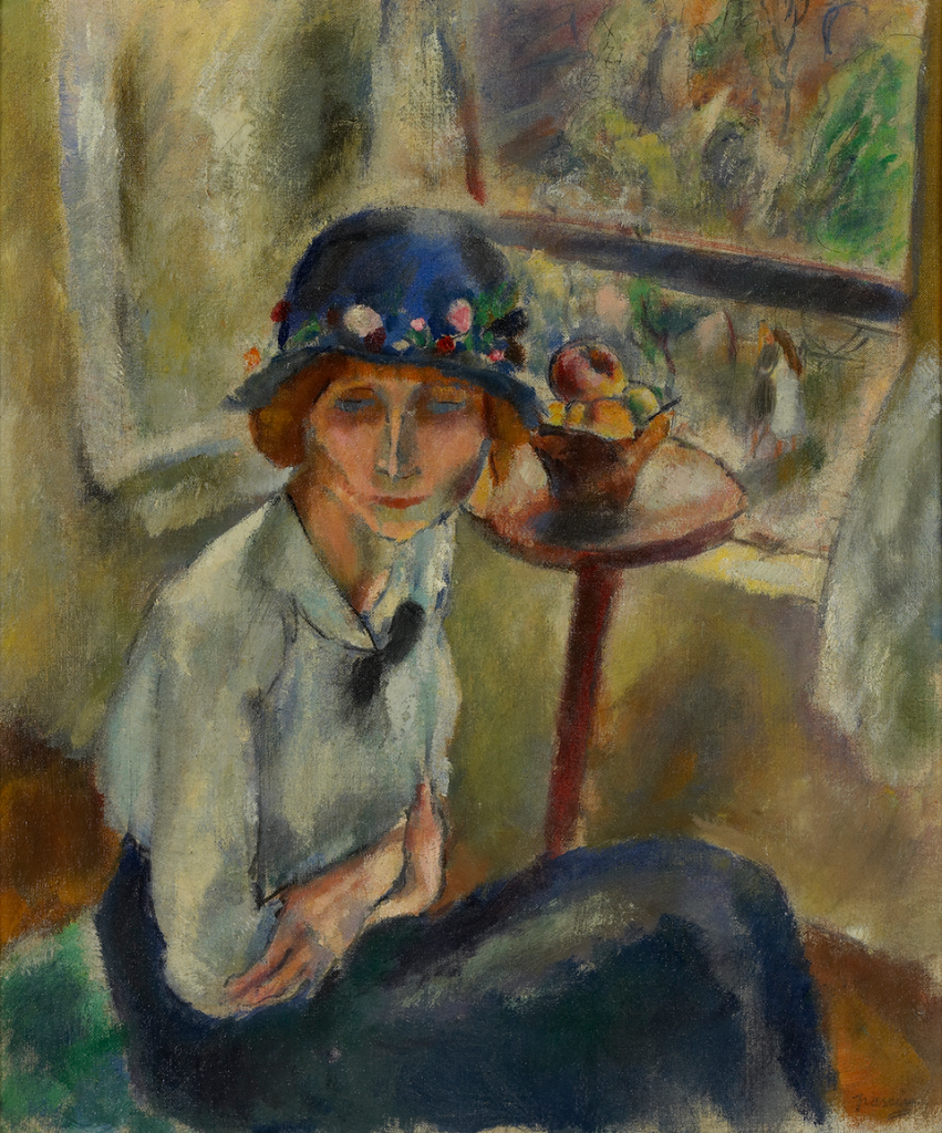 Jules Pascin, Portrait d’hermine David au chapeau à fleurs, 1916, collection particulière – droits réservés
