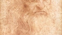 Leonardo da Vinci's presumed self portrait (1512). Courtesy of Wikimedia Commons