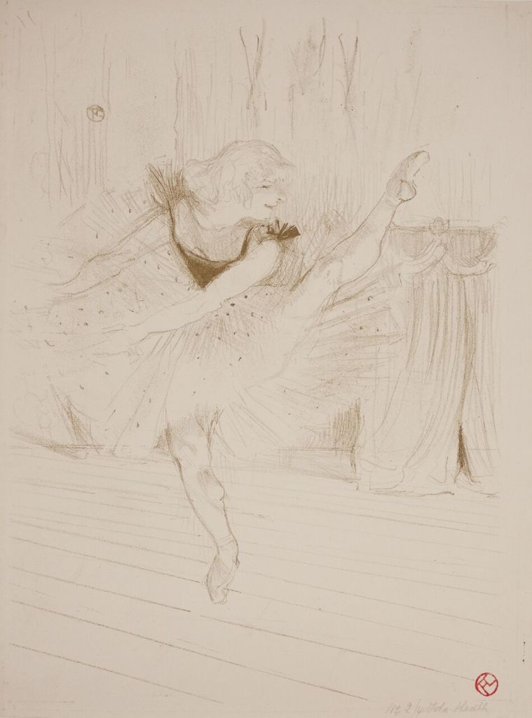 Toulouse Lautrec, Miss Idea Heath danseuse anglaise (c) Musée de Valence, photo Béatrice Roussel