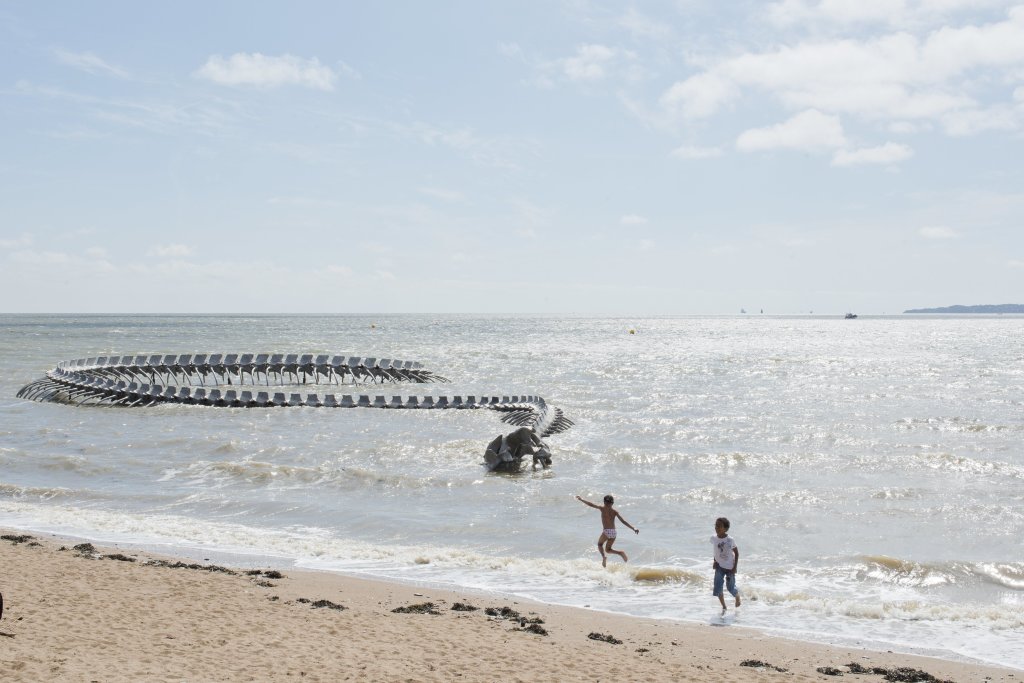 Huang Yong Ping, Serpent d’océan, Saint-Brevin-les-Pins, création pérenne Estuaire 2012