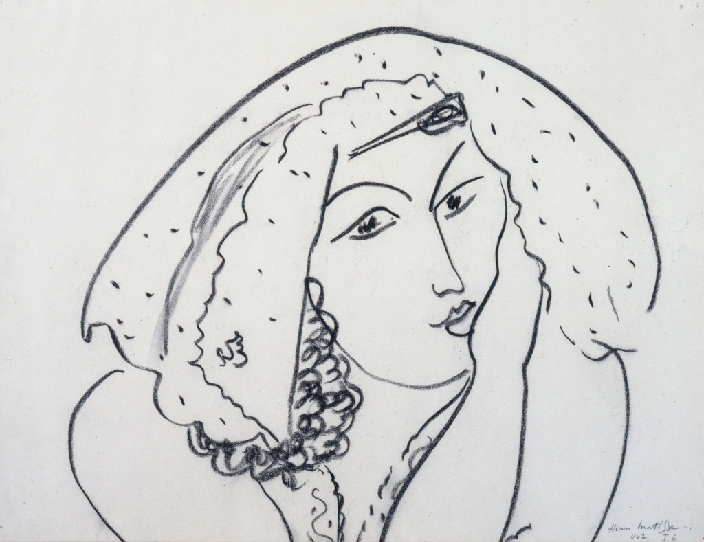 Henri Matisse, Thème I Variation 6, janvier 1942. - Vingt-quatre heures de la vie d'une femme au MAMC Saint-Etienne