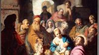 Détail du Christ aux enfants, présenté comme d'«un anonyme de l'école des Pays-Bas», (c) Rembrandt Harmenszoon van Rijn