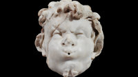 Élément de décoration d’une fontaine ; Pompéi ; Ier siècle ap. J.-C. ; marbre ; 13 x 11 x 16 cm