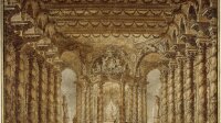 Charles de Wailly, Décoration du Palais d’Armide, 1778, plume et lavis, BnF, Estampes et photographie