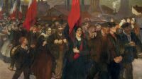 Jules Adler, La Grève au Creusot, 1899 Huile sur toile Musée des Beaux Arts de Pau © ADAGP, Paris 2018