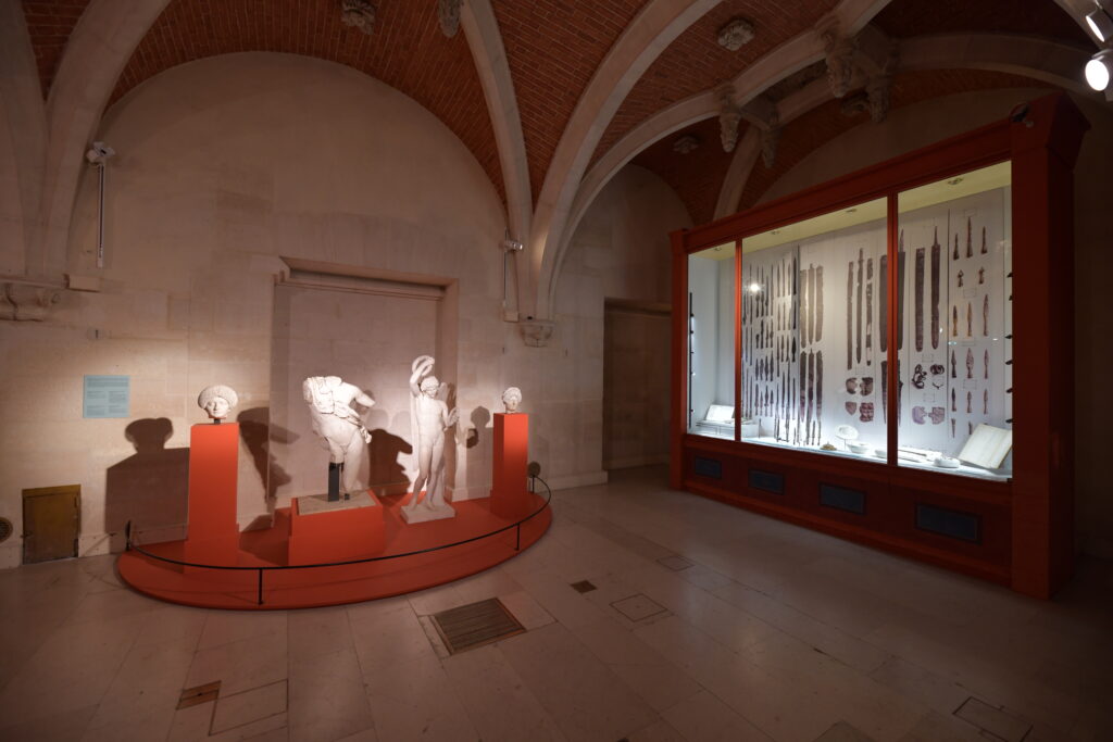 Vue de l'exposition d'Alésia à Rome au Musée d'Archéologie Nationale
