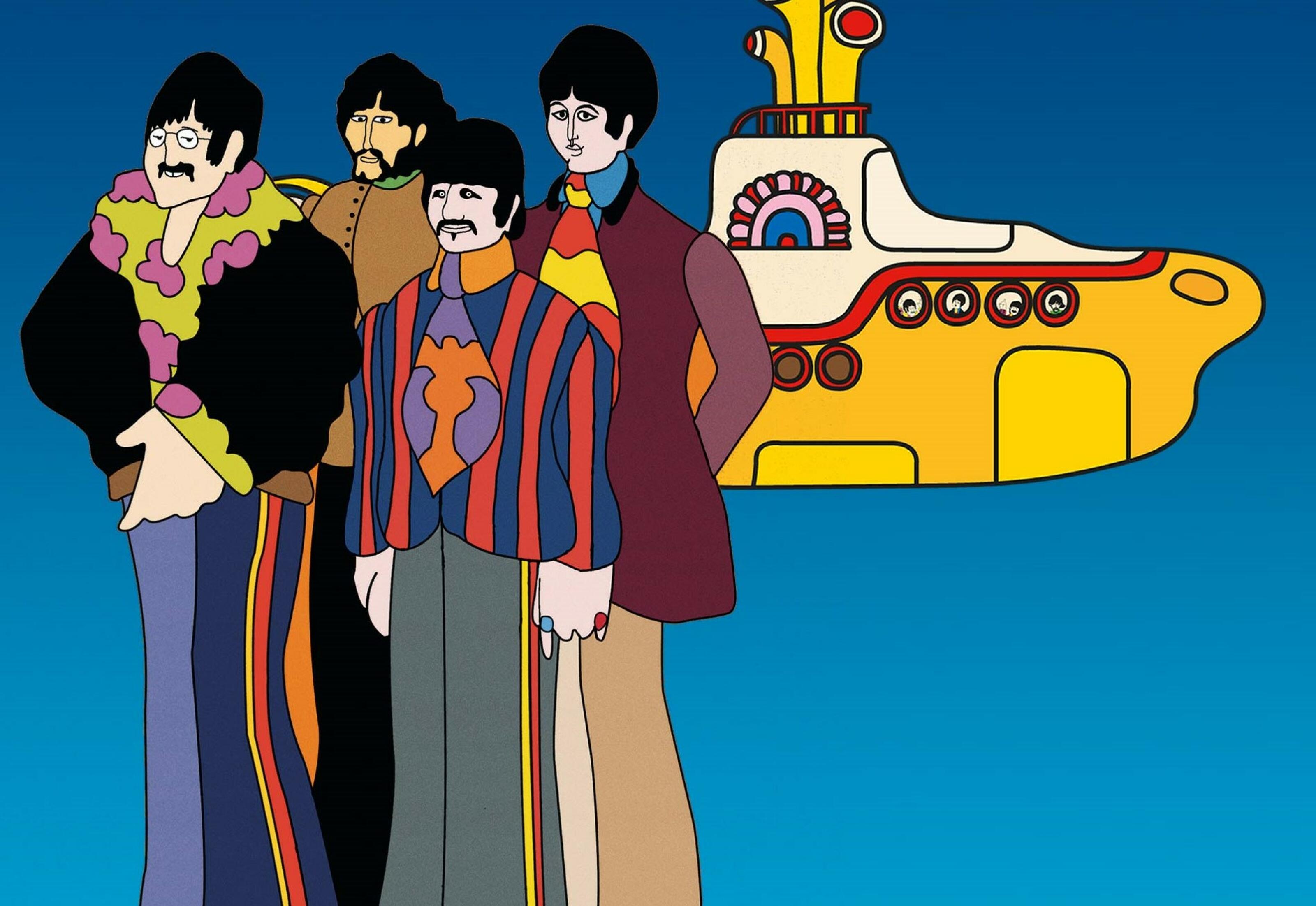 Film d'animation "Yellow Submarine" avec les Beatles.
