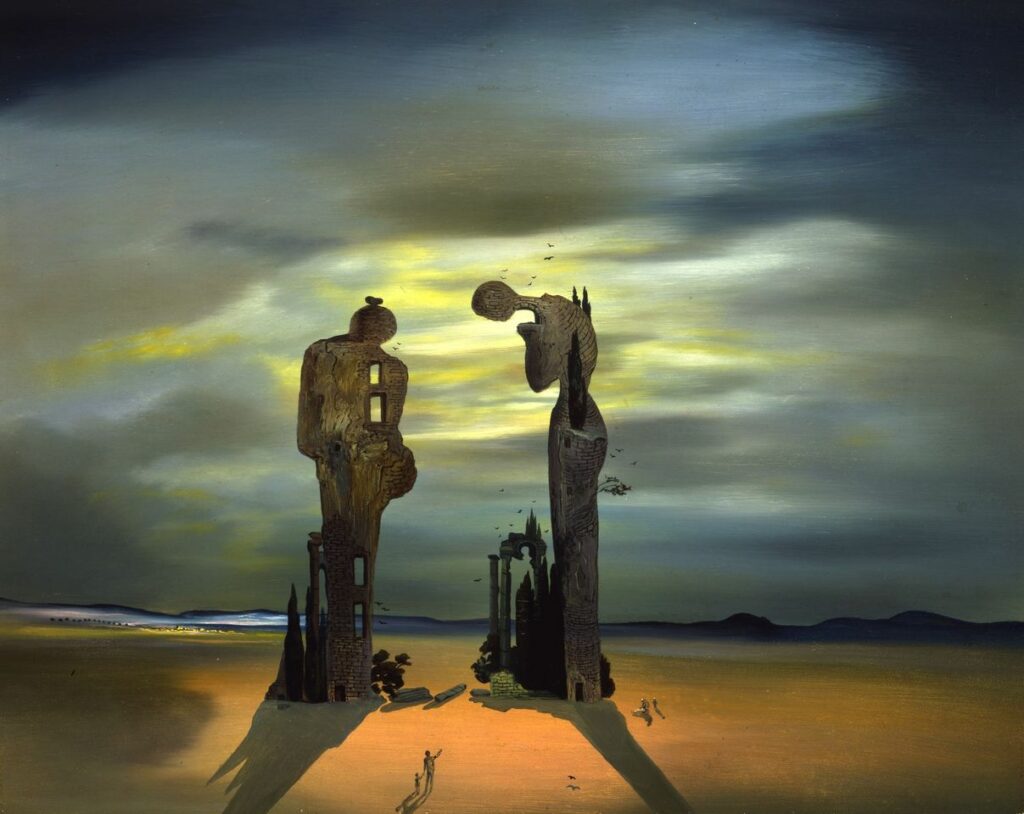 Salvador Dalí, Réminiscence archéologique de l’Angélus de Millet, vers 1934 sans fin atelier des lumières