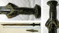 épée âge du bronze trouvée lors d'une chasse aux champignons