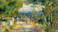 BAL76849 L'Estaque, 1882 (oil on canvas) by Renoir, Pierre Auguste (1841-1919); 65.8x81 cm; Private Collection; French,  out of copyright.