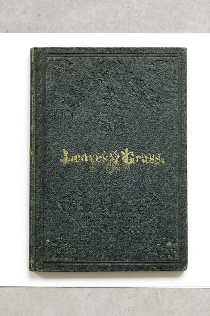 Walt Whitman, Leaves of Grass (Feuilles d’herbe) , Brooklyn (New York), 1855