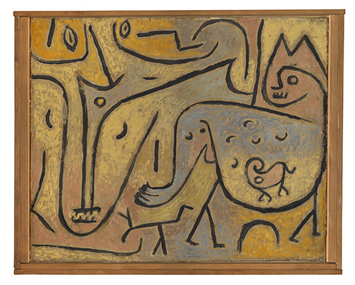 Paul Klee, Tiere begegnen sich, 1938