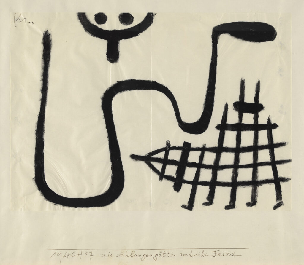 Paul Klee, Die Schlangengoettin und ihr Feind, 1940
