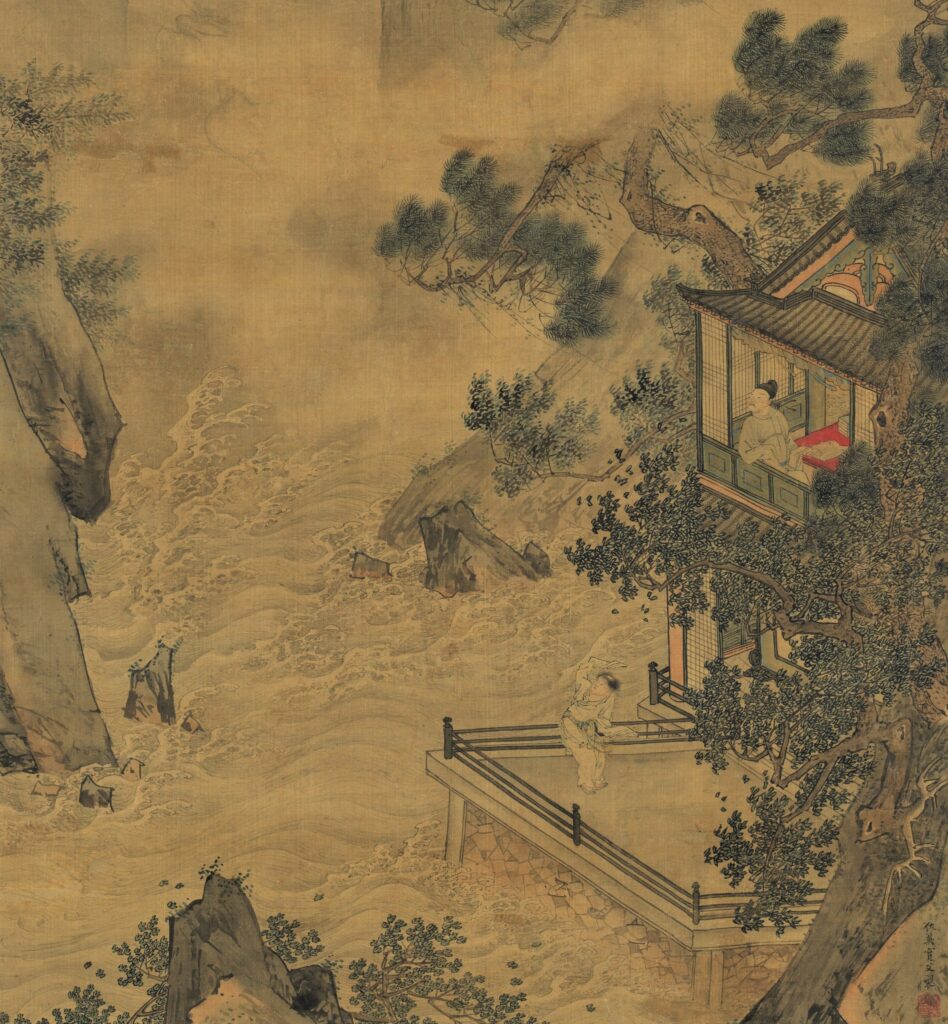 Qiu Ying, L eveil du dragon au printemps (detail)