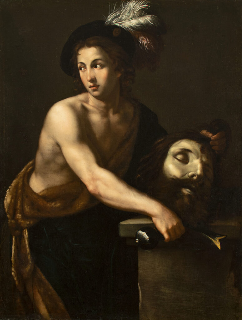 David avec la tête de Goliath, Elisabeth Sirani, vers 1665-1660