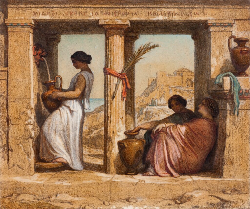 Dominique Papety, Femmes à la fontaine, vers 1840-1841