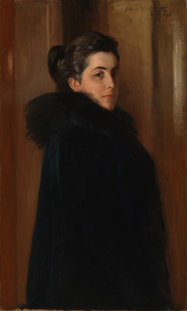 A. Edelfelt, Portrant d’Ellan Edelfelt, femme de l’artiste, 1886