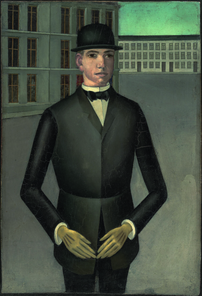 Anton Räderscheidt Junger Mann mit gelben Handschuhen [Jeune homme avec des gants jaunes], 1921