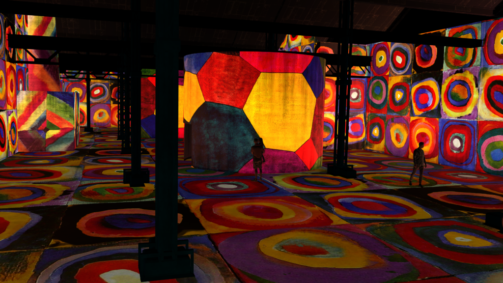 Simulation de l'exposition Vassily Kandinsky, l'Odysée de l'abstrait 