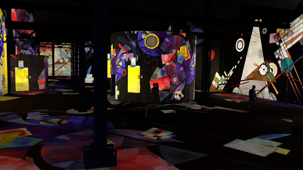 Simulation de l'exposition Vassily Kandinsky, l'Odysée de l'abstrait 