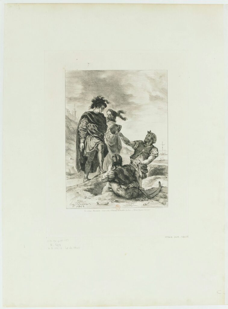 Eugène Delacroix, Hamlet et Horatio devant les fossoyeurs