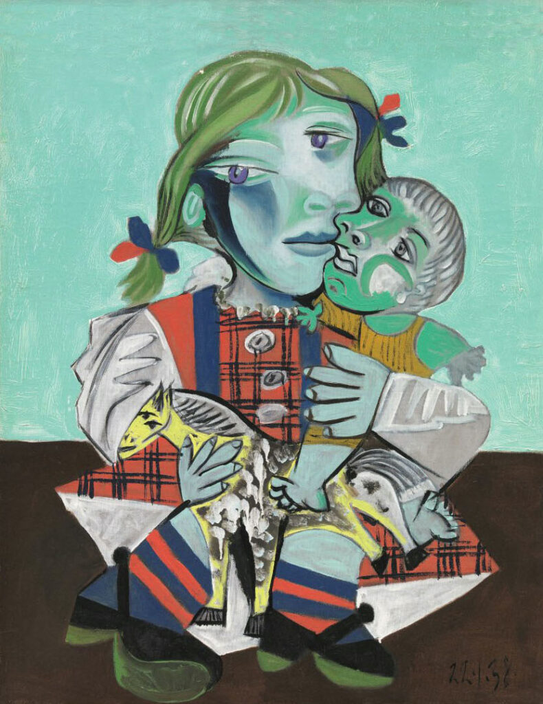 Pablo Picasso, Maya à la poupée et au cheval, 1938 