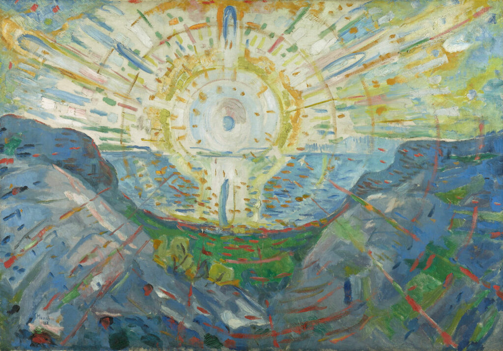 Edvard Munch, Le soleil, 1912, Huile sur toile