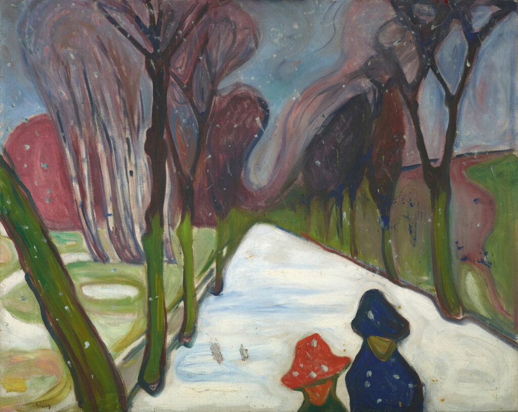 Edvard Munch, Neige fraîche sur la route, 1906
