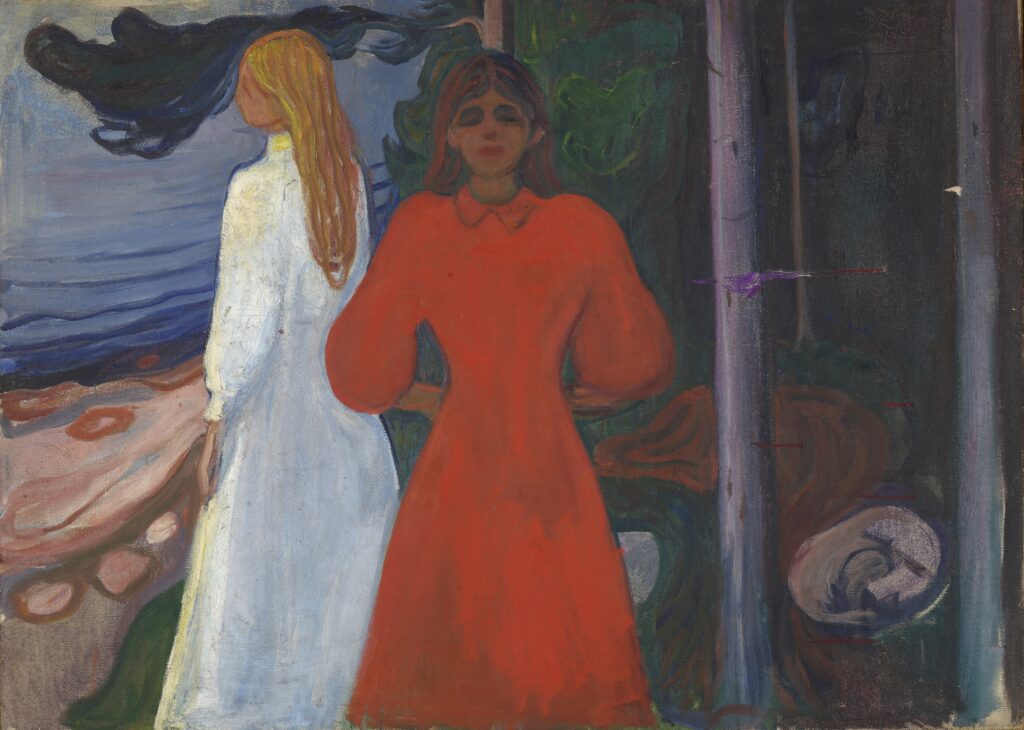 Edvard Munch Rouge et blanc 1899-1900