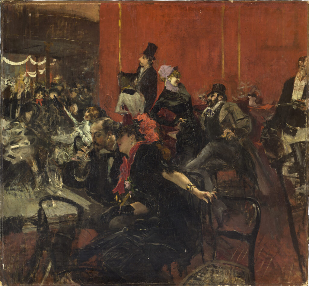 Giovanni Boldini, Scène de fête au Moulin rouge, vers 1889