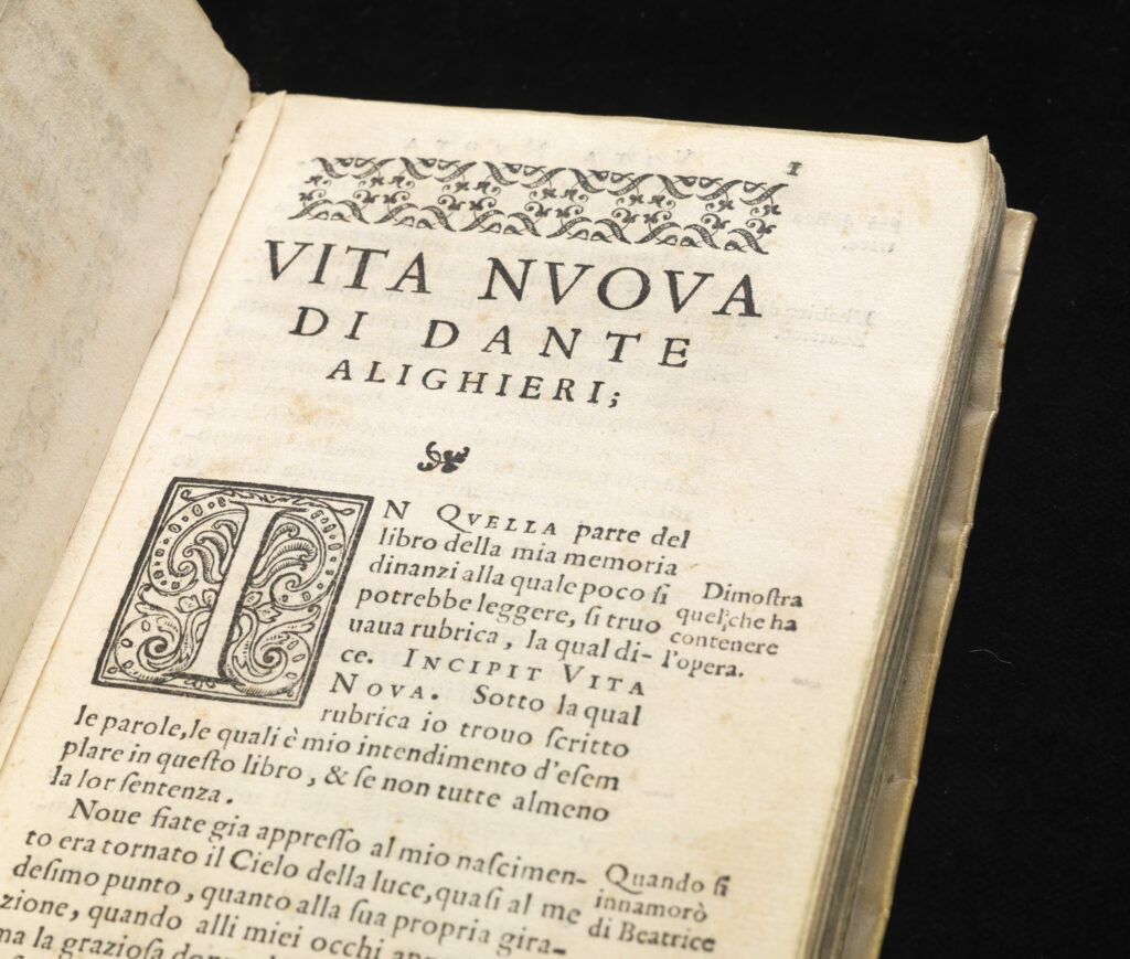Dante Alighieri, Vita Nuova, Edition Sermartelli, Florence 1576