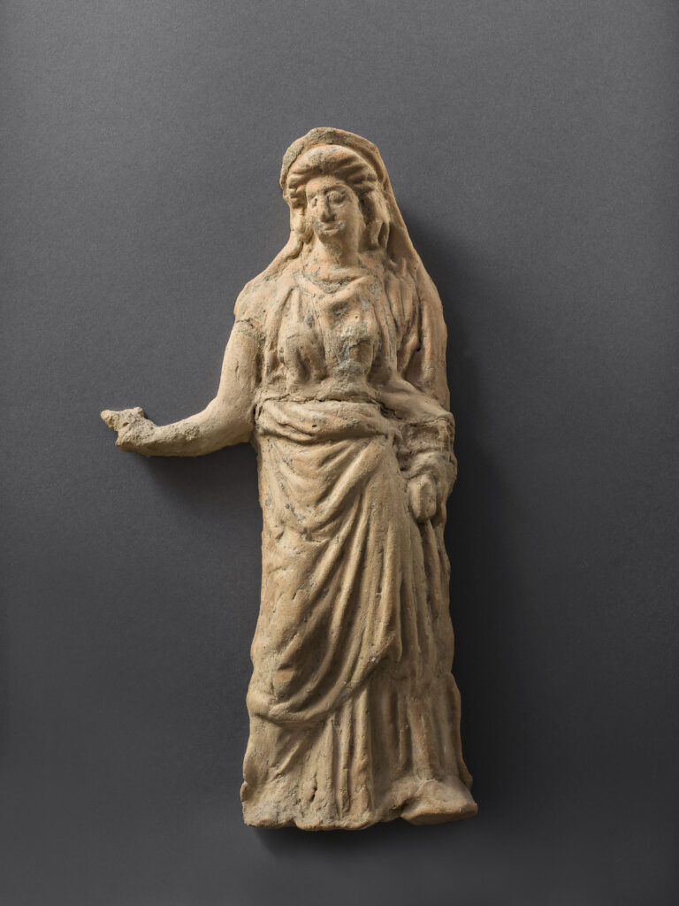 Antéfixe avec figure féminine-(III-II av. J.-C. provenance Volterra)