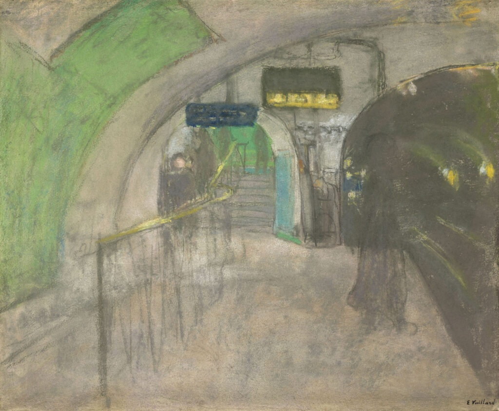 Edouard Vuillard, Le métro « Station Villiers », 1917