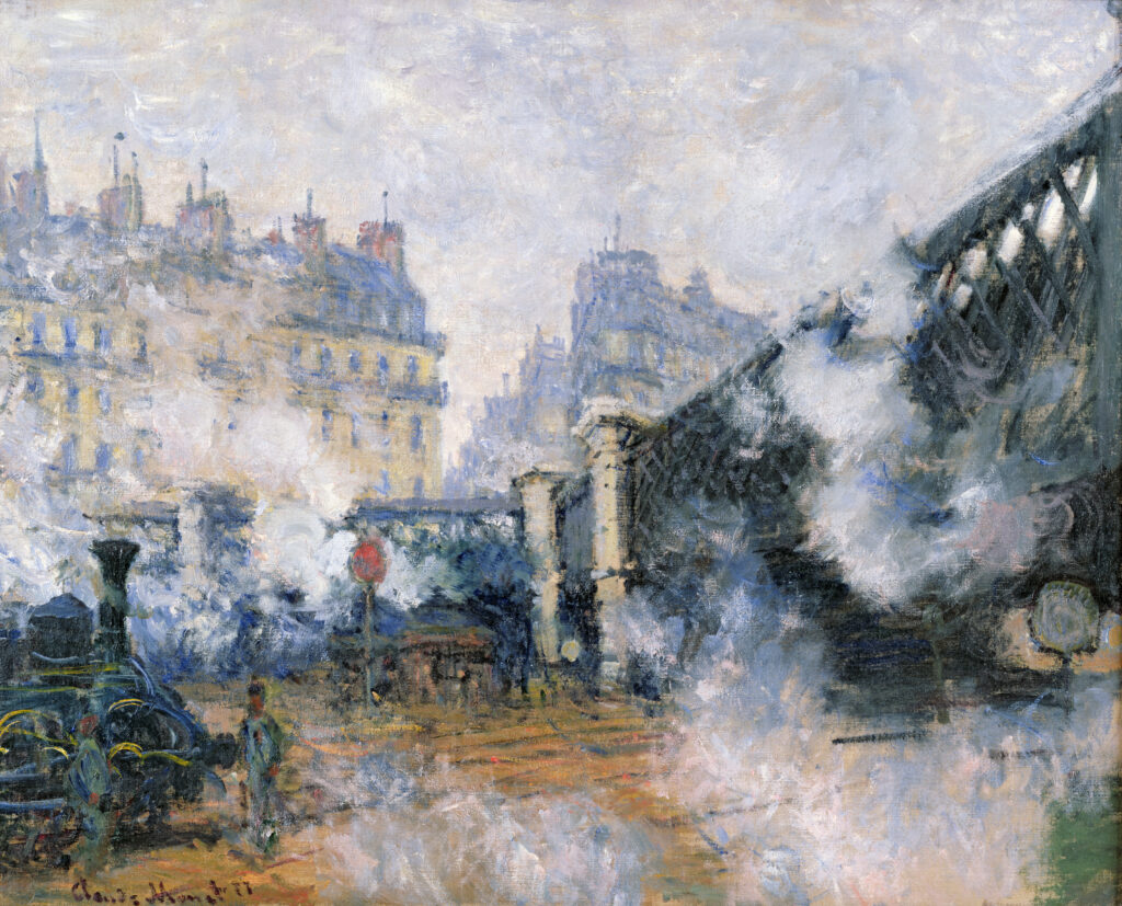 Claude Monet, Le Pont de l’Europe, Gare Saint-Lazare, 1877 Musée Marmottan-Monet, Paris