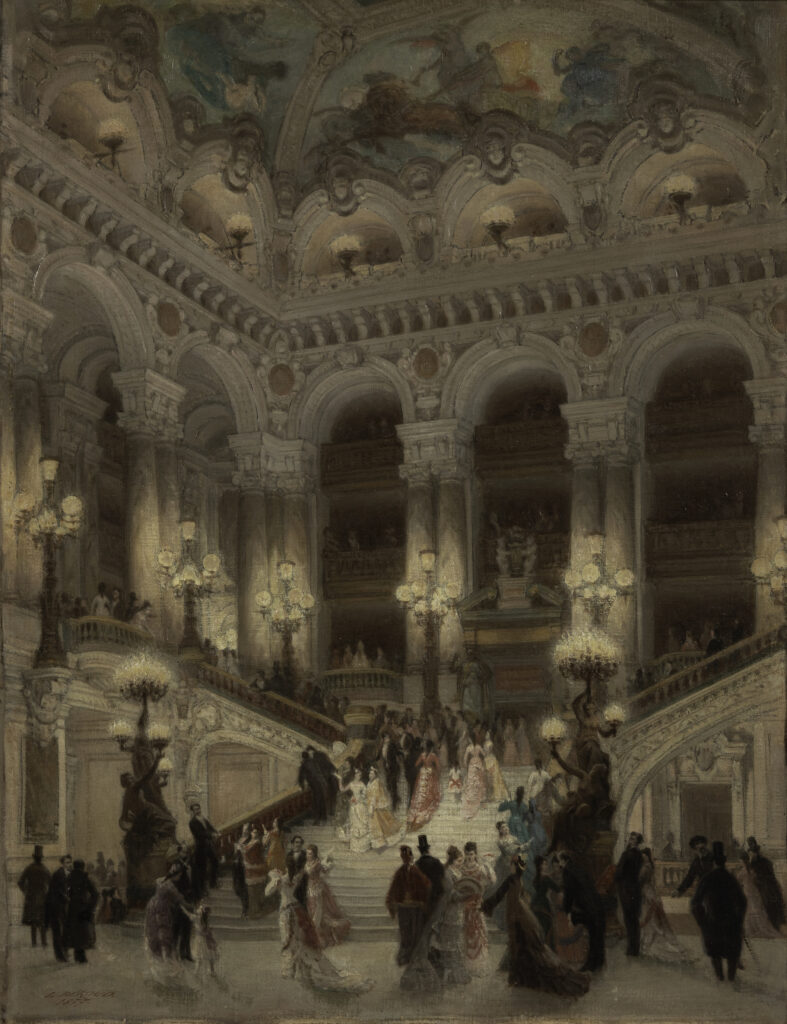 Louis Béroud, L’escalier de l’Opéra, 1877 Collection du musée Carnavalet - Histoire de Paris